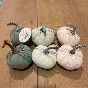 Velvet Pumpkins - 6 pieces
